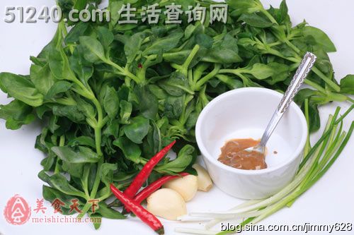 吃出春天味道的一道祛火的春季野菜----麻香穿心莲