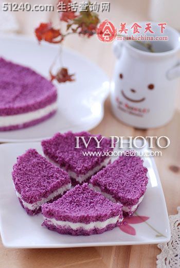 花样紫薯松糕