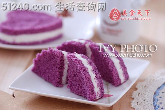 花样紫薯松糕