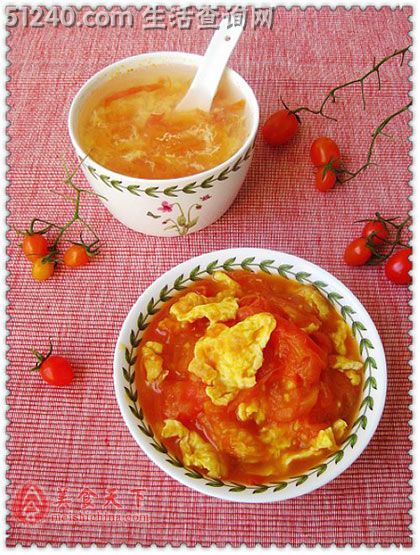 番茄炒蛋+番茄蛋花汤