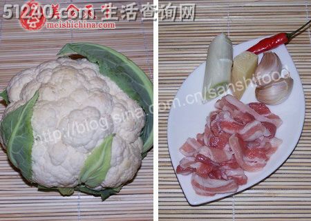 快手小炒（7）……菜花炒肉片