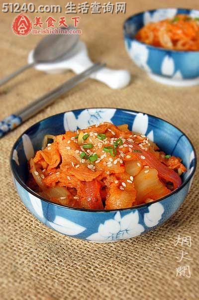 韩式泡菜五花肉片