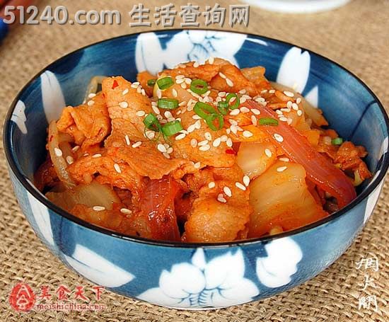 韩式泡菜五花肉片