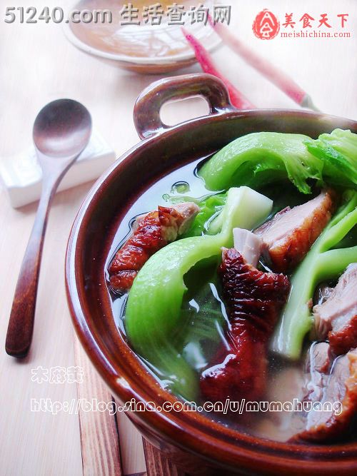这个春天的解毒汤:水东芥菜煮烧鸭