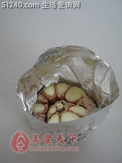 蒜香烤虾+黑胡椒烤蒜 