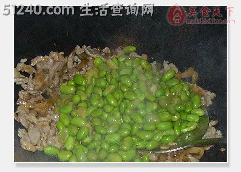 毛豆榨菜肉丝