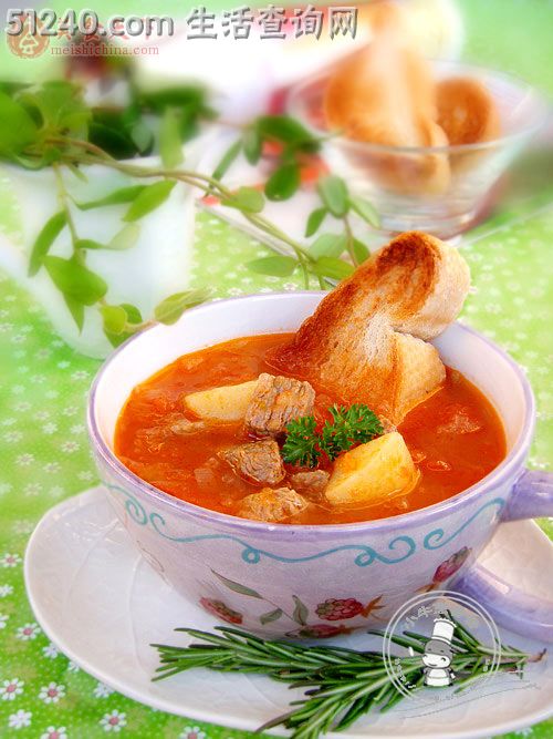 给博友妈妈的一款暖胃汤－番茄牛肉汤